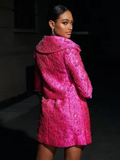 Aanya Jacquard Floral Blazer