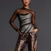 Admassu Corset Mesh Top
