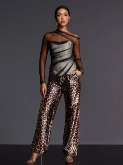 Admassu Corset Mesh Top