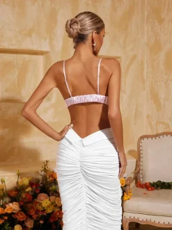 Aelunara Spaghetti Flower Top