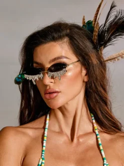 Airlie Teardrop Crystal Sunglasses