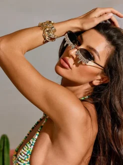 Airlie Teardrop Crystal Sunglasses
