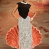 Ajmal Sequin Fringe Skirt Set