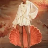 Akando Long Sleeve Ruffled Mini Dress