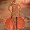 Akay Gemstone Beaded Fringe Dress