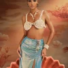 Akemi Pearl Beaded Bralette