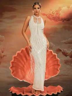 Akim Pearl Beaded Skirt
