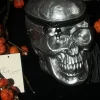 Alaric Silver Skull Clutch
