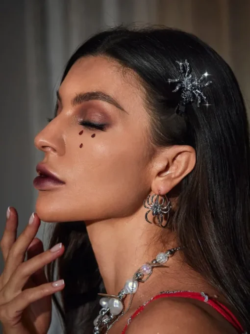 Alcina Crystal Spider Barrettes