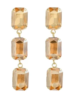Alcott Crystal Gem Drap Earrings