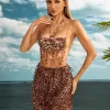Aleydis Fringe Beaded Bralette