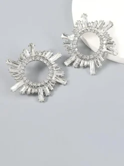 Anisa Crystal Hoop Earrings