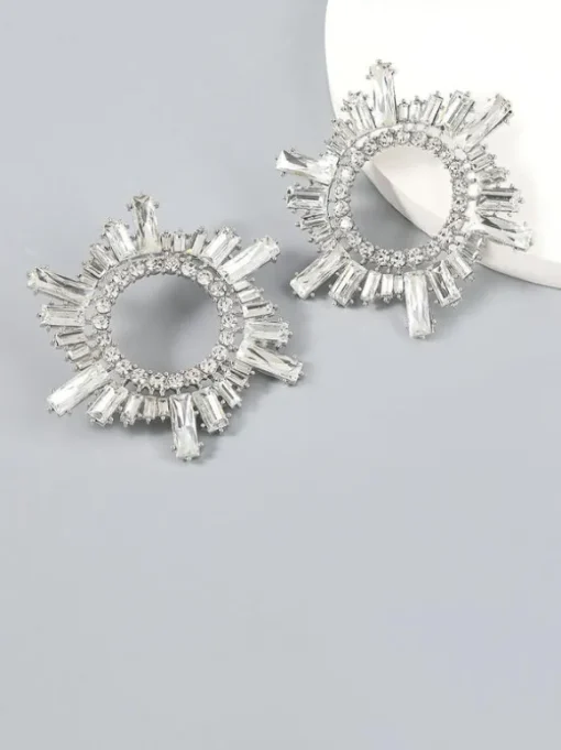 Anisa Crystal Hoop Earrings