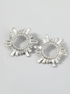 Anisa Crystal Hoop Earrings
