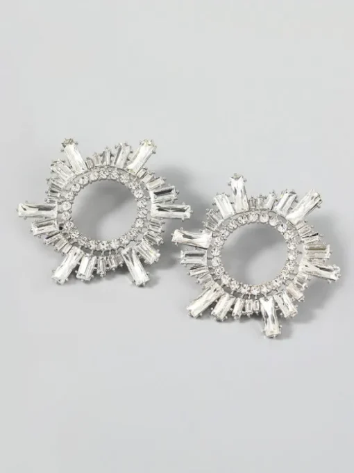 Anisa Crystal Hoop Earrings