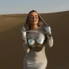 Apollo Armor Top In Bright Silver