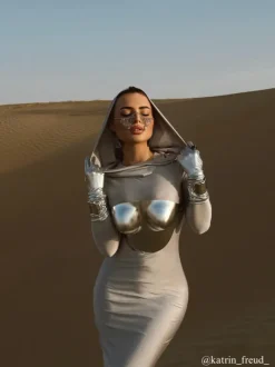Apollo Armor Top In Bright Silver