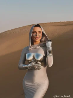 Apollo Armor Top In Bright Silver