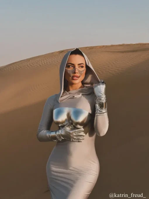 Apollo Armor Top In Bright Silver