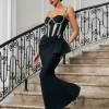 Aroa Crystal Mermaid Bandage Dress