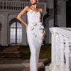 Arushi Strapless Flower Bandage Dress