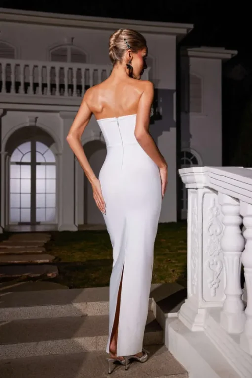 Arushi Strapless Flower Bandage Dress