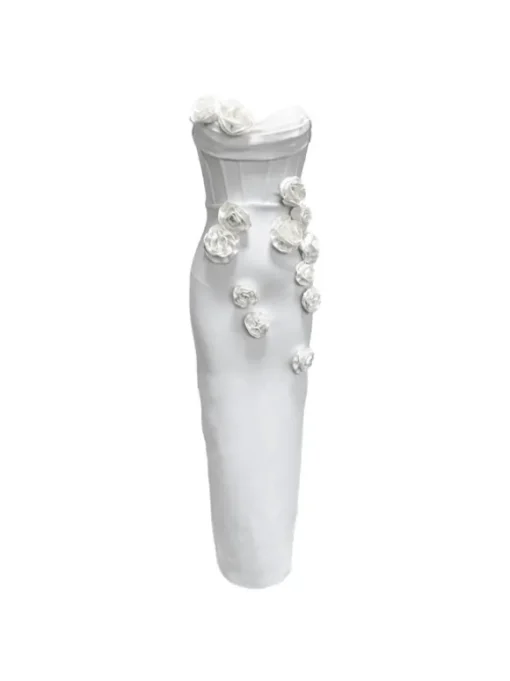 Arushi Strapless Flower Bandage Dress