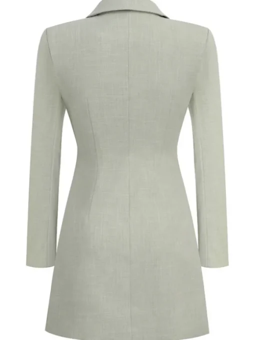 Aryndal V Neck Button Up Mini Blazer Dress