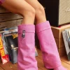 Badru Lock Glitter Crystal Boots
