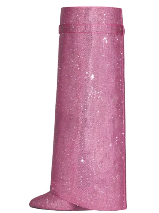 Badru Lock Glitter Crystal Boots