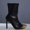 Balto Metallic Toe Boots