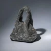 Bellatrix Crystal Bucket Bag In Silver