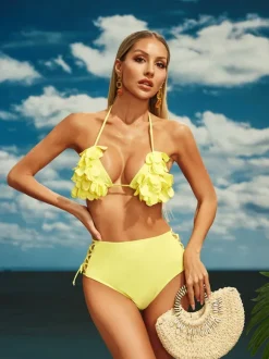 Beril Flower Bikini Two Piece Set