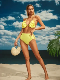 Beril Flower Bikini Two Piece Set