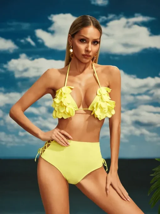 Beril Flower Bikini Two Piece Set
