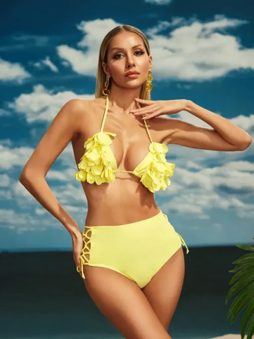 Beril Flower Bikini Two Piece Set