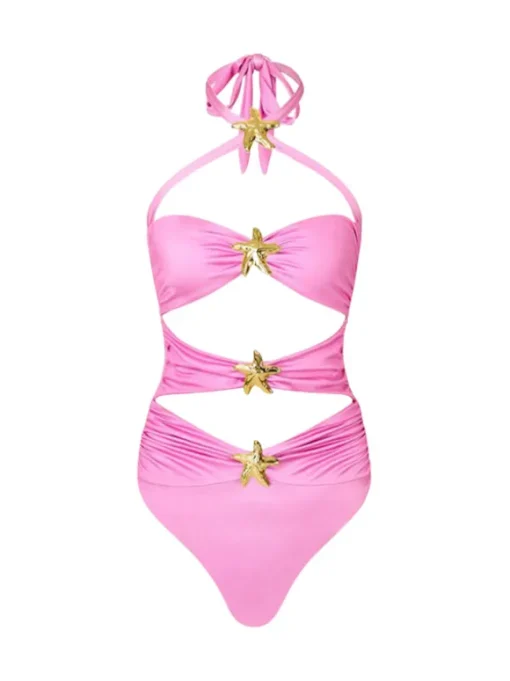 Bhavya Starfish Swimwear Two Piece Set In Pink