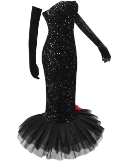 Branson Strapless Mermaid Sequin Dress
