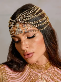 Buber Multi Layered Crystal Headband