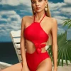 Calliroe Cutout One Piece Swimsuit