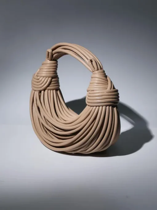 Camila Double Knot Tote Bag In Apricot