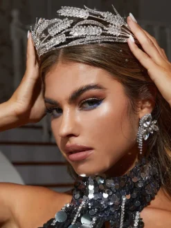 Carolyn Rhinestone Embellished Crown