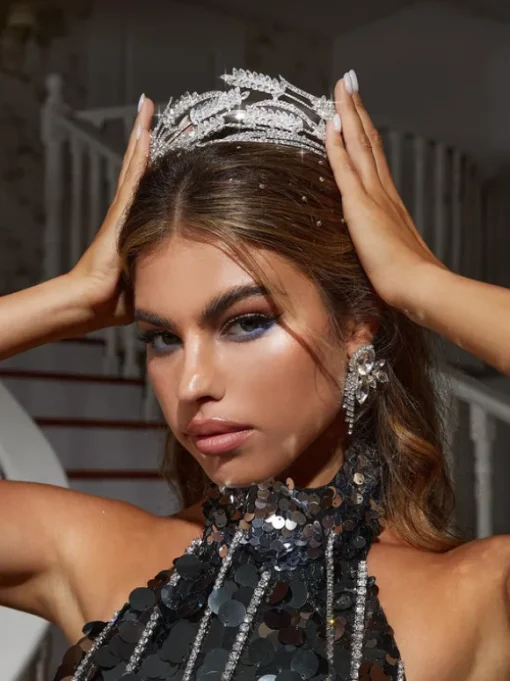 Carolyn Rhinestone Embellished Crown