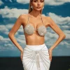 Cassim Halterneck Crystal Bralette