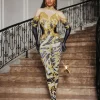 Choncey Rhinestone Printed Jumpsuit