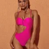 Codi Cutout One Piece Swimsuit In Hot Pink