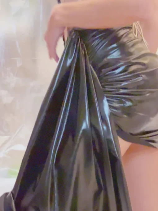 Cohen Rhinestone Draped Metallic Skirt Set In Black