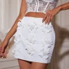 Crammer Flower Embellished Skirt