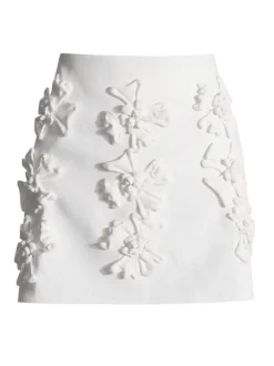 Crammer Flower Embellished Skirt