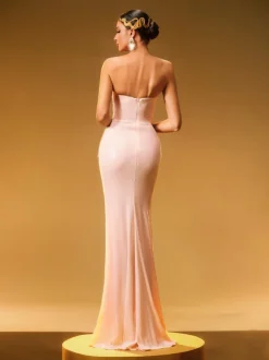 Cryos Strapless Sequin Maxi Dress